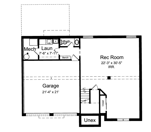 Architectural House Design - Craftsman Floor Plan - Other Floor Plan #46-501