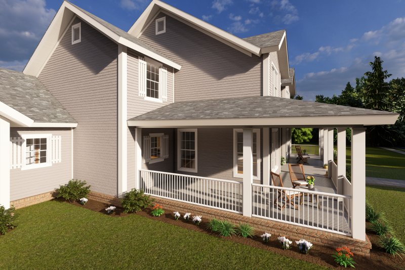 House Plan Design - Exterior - Other Elevation 4 for Farmhouse House Plan #513-2209 - 5 bed, 4 bath