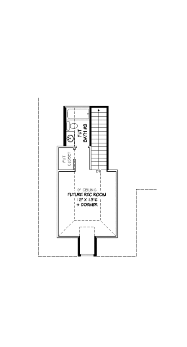 European Floor Plan - Upper Floor Plan #424-122
