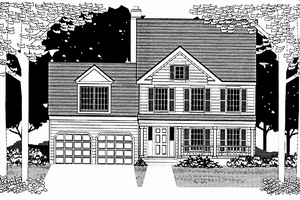 House Plan Design - Country Exterior - Front Elevation Plan #1053-21