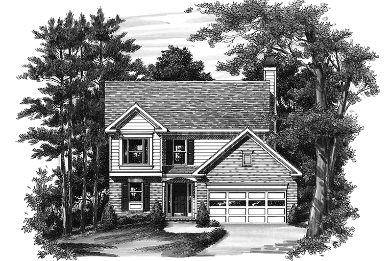 Home Plan - Exterior - Front Elevation 3 for Colonial House Plan #927-209 - 3 bed, 2.5 bath