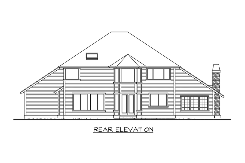 House Plan Design - Exterior - Other Elevation 2 for Craftsman House Plan #132-142 - 4 bed, 2.5 bath