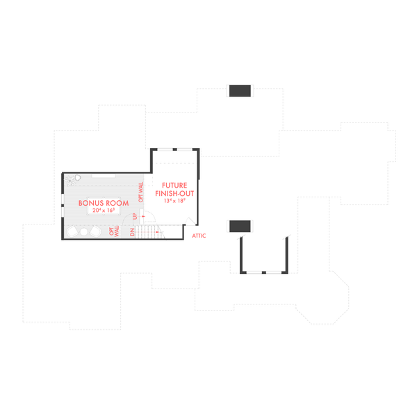 House Design - Floor Plan - Upper Floor for Country House Plan #80-231 - 4 bed, 2.5 bath