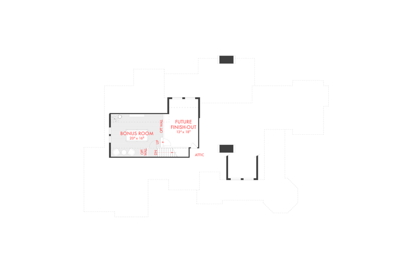 House Design - Floor Plan - Upper Floor for Country House Plan #80-231 - 4 bed, 2.5 bath