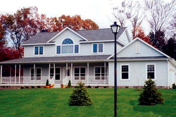 Exterior - Front Elevation for Country House Plan #312-576 - 4 bed, 3 bath
