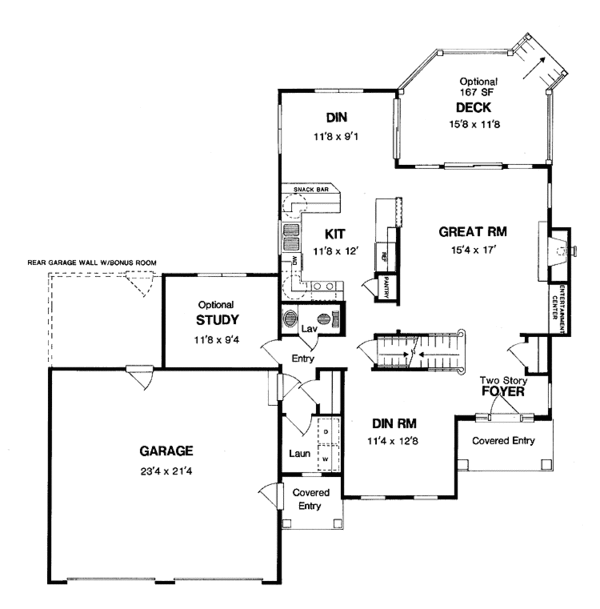 House Plan Design - Colonial Floor Plan - Upper Floor Plan #316-206