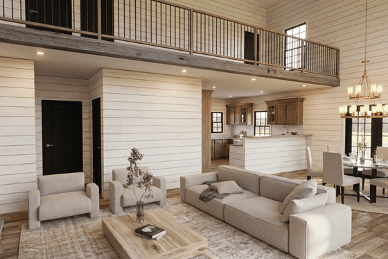 Interior - Kitchen for Cabin House Plan #923-453 - 2 bed, 2 bath