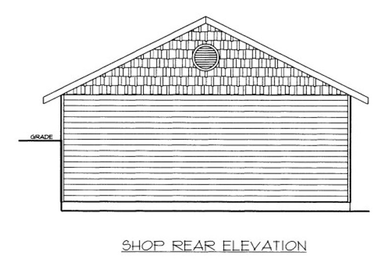 Dream House Plan - Exterior - Rear Elevation for Traditional House Plan #117-754, 0 bath