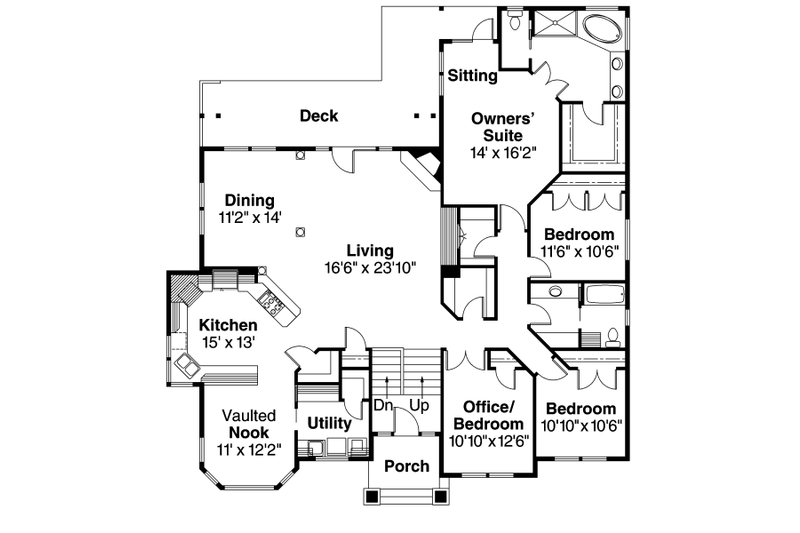 Home Plan - Floor Plan - Main Floor House Plan #124-625 - 4 bed, 2 bath