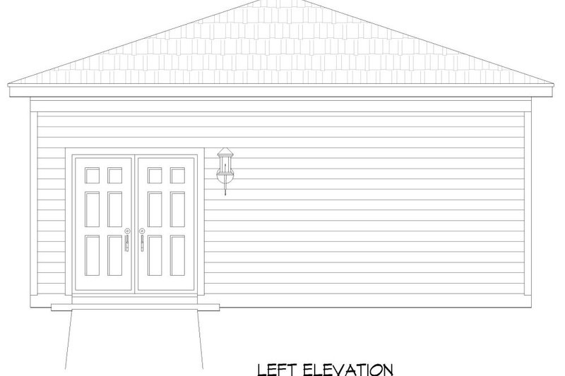 House Blueprint - Exterior - Other Elevation for Contemporary House Plan #932-316, 0 bath