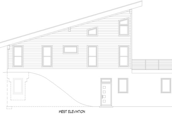 Exterior - Other Elevation 3 for Beach House Plan #932-1095 - 4 bed, 3 bath