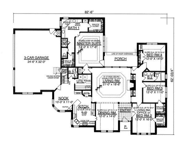 House Plan Design - Traditional Floor Plan - Main Floor Plan #40-323