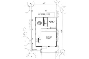 Floor Plan - Lower Floor for Modern House Plan #472-3 - 2 bed, 3.5 bath