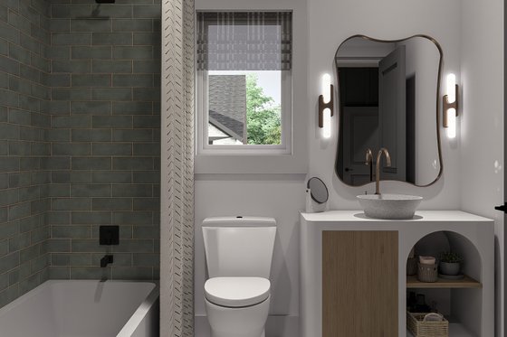 Interior - Master Bathroom for Farmhouse House Plan #455-248 - 3 bed, 2 bath