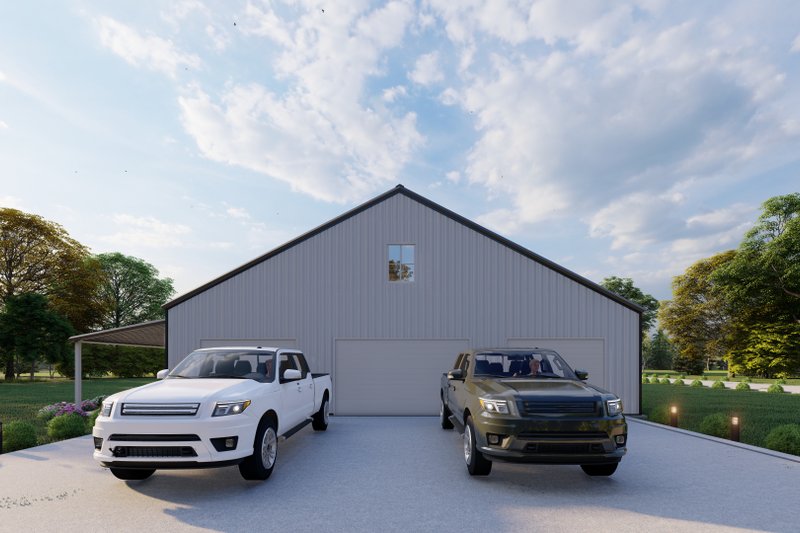 Dream House Plan - Exterior - Other Elevation 5 for Barndominium House Plan #1107-38 - 4 bed, 3 bath