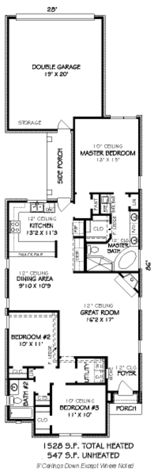 European Floor Plan - Main Floor Plan #424-117