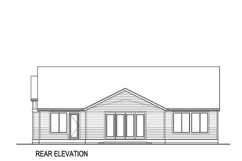 House Plan Design - Exterior - Rear Elevation for Farmhouse House Plan #569-51 - 4 bed, 3.5 bath