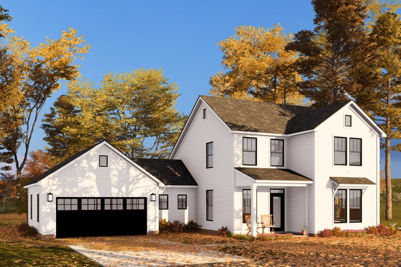 House Design - Exterior - Other Elevation 4 for Farmhouse House Plan #513-2306 - 3 bed, 3.5 bath