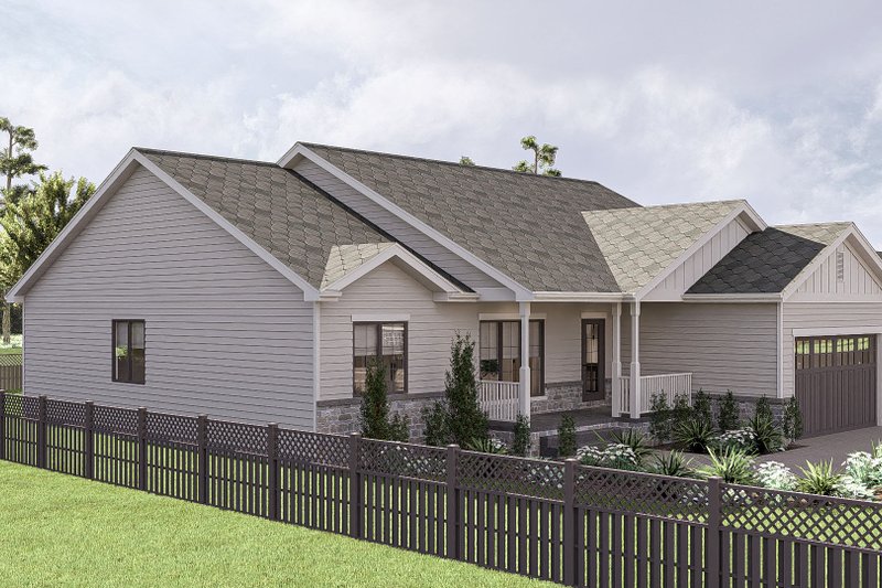 House Design - Exterior - Other Elevation 1 for Traditional House Plan #455-390 - 5 bed, 3 bath