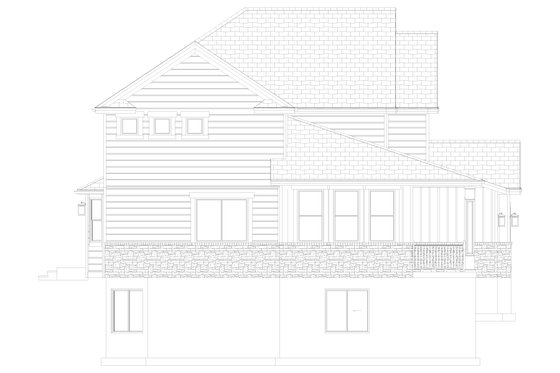 Exterior - Other Elevation 1 for Craftsman House Plan #1060-65 - 3 bed, 2.5 bath