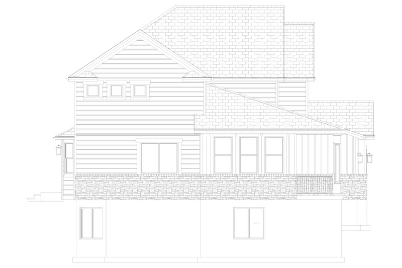 House Plan Design - Exterior - Other Elevation 1 for Craftsman House Plan #1060-65 - 3 bed, 2.5 bath