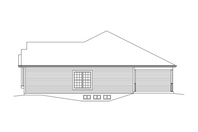 Dream House Plan - Exterior - Other Elevation 1 for Ranch House Plan #57-647 - 2 bed, 2 bath