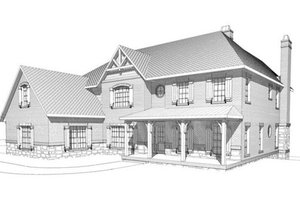 Craftsman Exterior - Front Elevation Plan #123-114