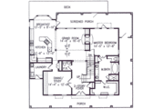 Southern Style House Plan - 4 Beds 2.5 Baths 2416 Sq/Ft Plan #54-119 