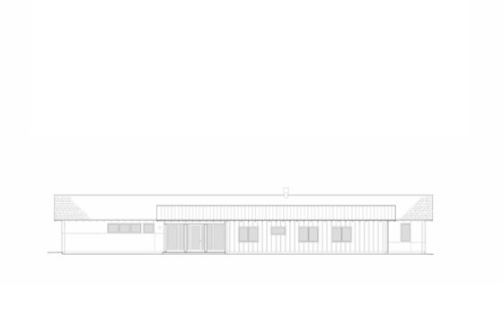 Exterior - Other Elevation for Ranch House Plan #445-2 - 4 bed, 3.5 bath