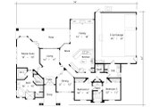 Mediterranean Style House Plan - 3 Beds 2.5 Baths 2173 Sq/Ft Plan #417-210 