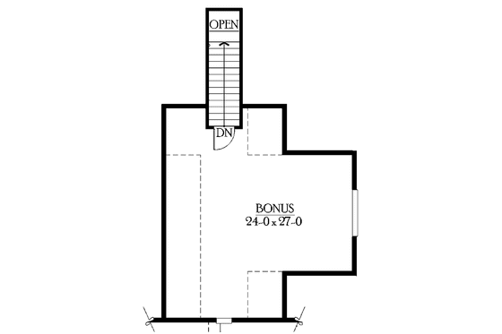 Floor Plan - Other Floor for Craftsman House Plan #132-282 - 4 bed, 3 bath
