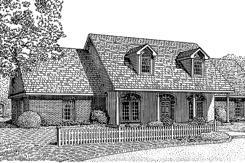 Dream House Plan - Country Exterior - Front Elevation Plan #11-246