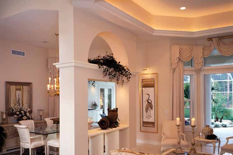 Architectural House Design - Interior - Dining Room for Mediterranean House Plan #930-24 - 3 bed, 3 bath