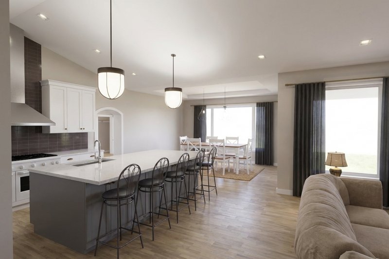 House Blueprint - Interior - Kitchen 1 for Craftsman House Plan #1111-46 - 4 bed, 3.5 bath