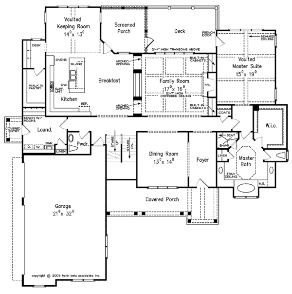 Architectural House Design - European Floor Plan - Main Floor Plan #927-364