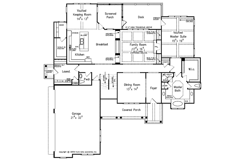 Home Plan - Floor Plan - Main Floor for European House Plan #927-364 - 4 bed, 3.5 bath