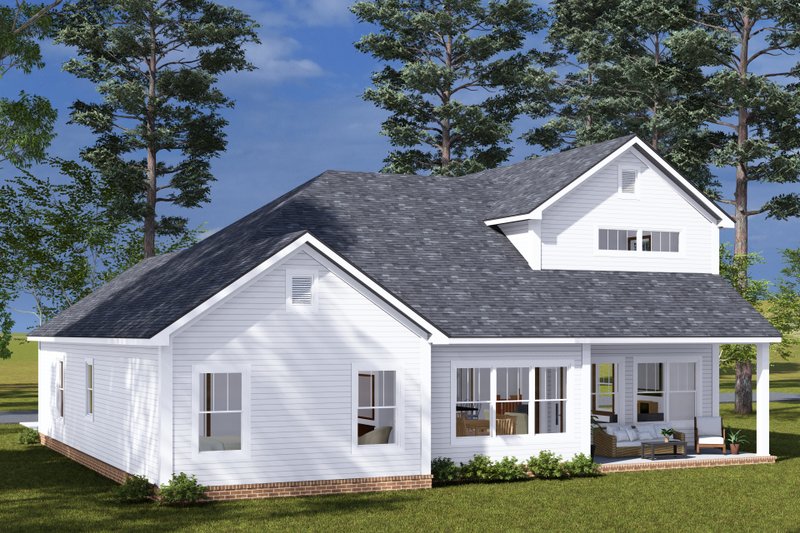 House Design - Exterior - Other Elevation 1 for Farmhouse House Plan #513-2311 - 3 bed, 2.5 bath