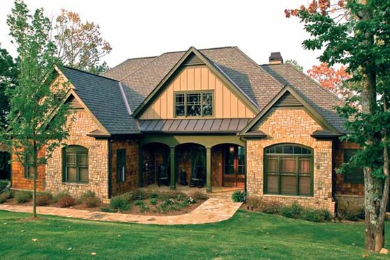 Exterior - Front Elevation 3 for Country House Plan #927-295 - 4 bed, 3 bath