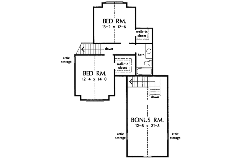 Home Plan - Floor Plan - Upper Floor for Traditional House Plan #929-178 - 4 bed, 3 bath
