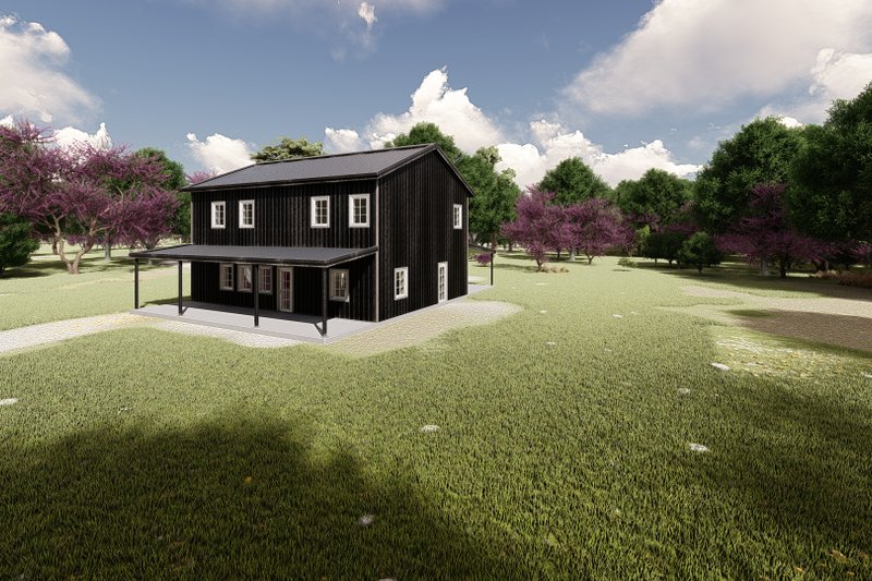House Blueprint - Exterior - Other Elevation 1 for Barndominium House Plan #1107-48 - 4 bed, 3 bath