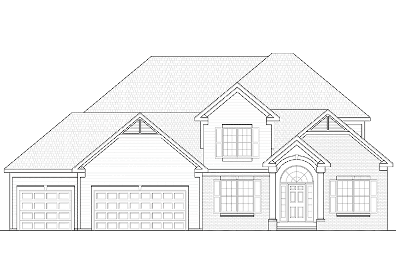 Architectural House Design - Traditional Exterior - Front Elevation Plan #328-392