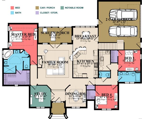 Dream House Plan - Traditional Floor Plan - Main Floor Plan #63-403