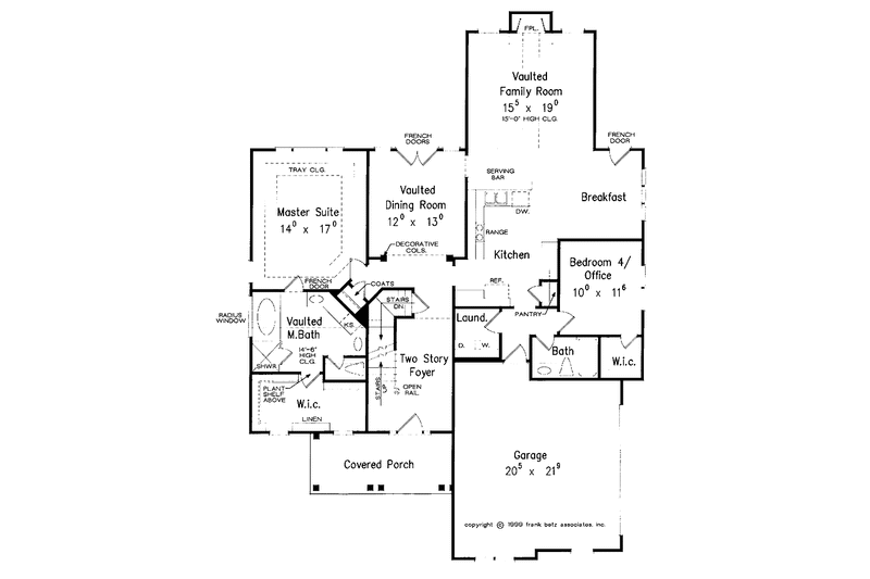 Home Plan - Floor Plan - Main Floor for Country House Plan #927-742 - 4 bed, 3 bath