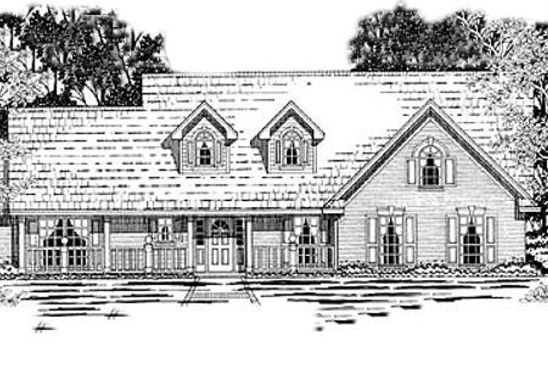 Country Style House Plan - 4 Beds 2 Baths 2084 Sq/Ft Plan #42-257