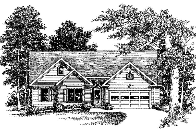 Home Plan - Exterior - Front Elevation 3 for Colonial House Plan #927-388 - 3 bed, 2 bath