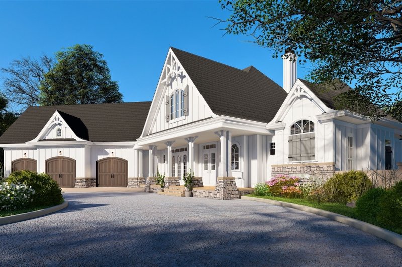 Dream House Plan - Exterior - Front Elevation 3 for Traditional House Plan #54-469 - 3 bed, 3.5 bath