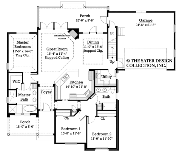 Home Plan - Country Floor Plan - Main Floor Plan #930-248