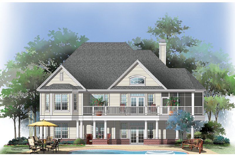 Home Plan - Rendering Rear