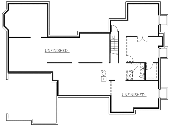 Dream House Plan - Country Floor Plan - Lower Floor Plan #1037-10