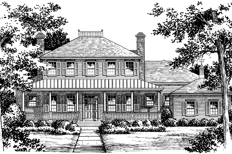 Home Plan - Country Exterior - Front Elevation Plan #417-735